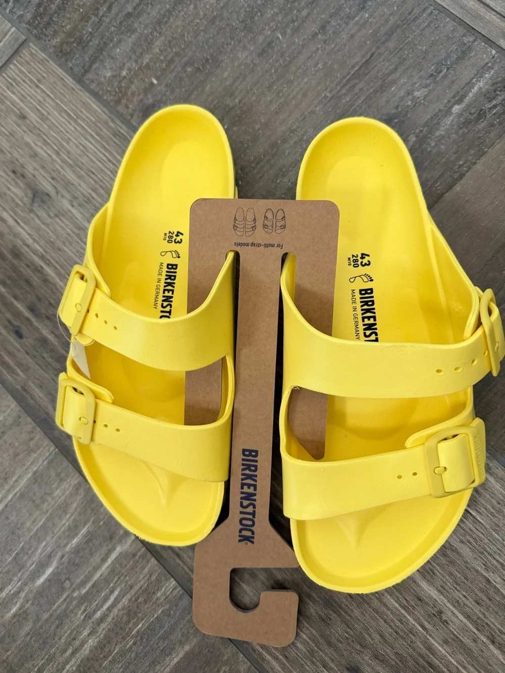 Birkenstock Arizona EVA Bright Yellow size Men’s 10